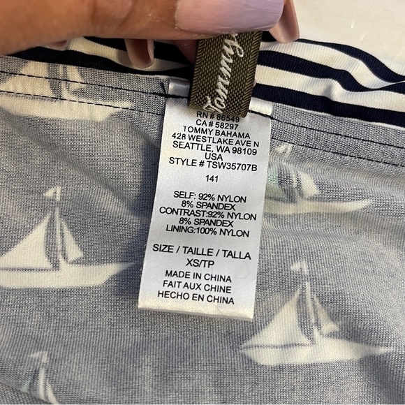 Tommy Bahama Halter Striped Sailboat 2-Piece Swt - Picture 6 of 8